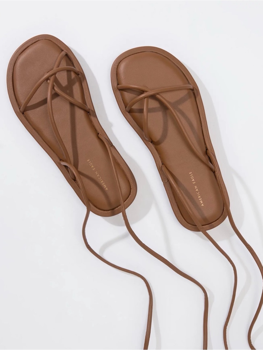 NWT AE Platform Lace-Up Sandal | American
Eagle SZ 8 Color Caramel